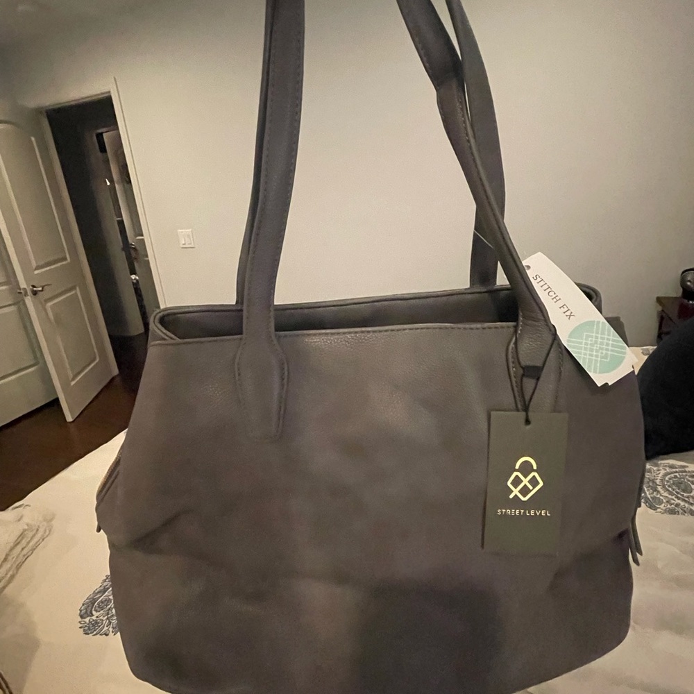 Street Level grey shoulder bag